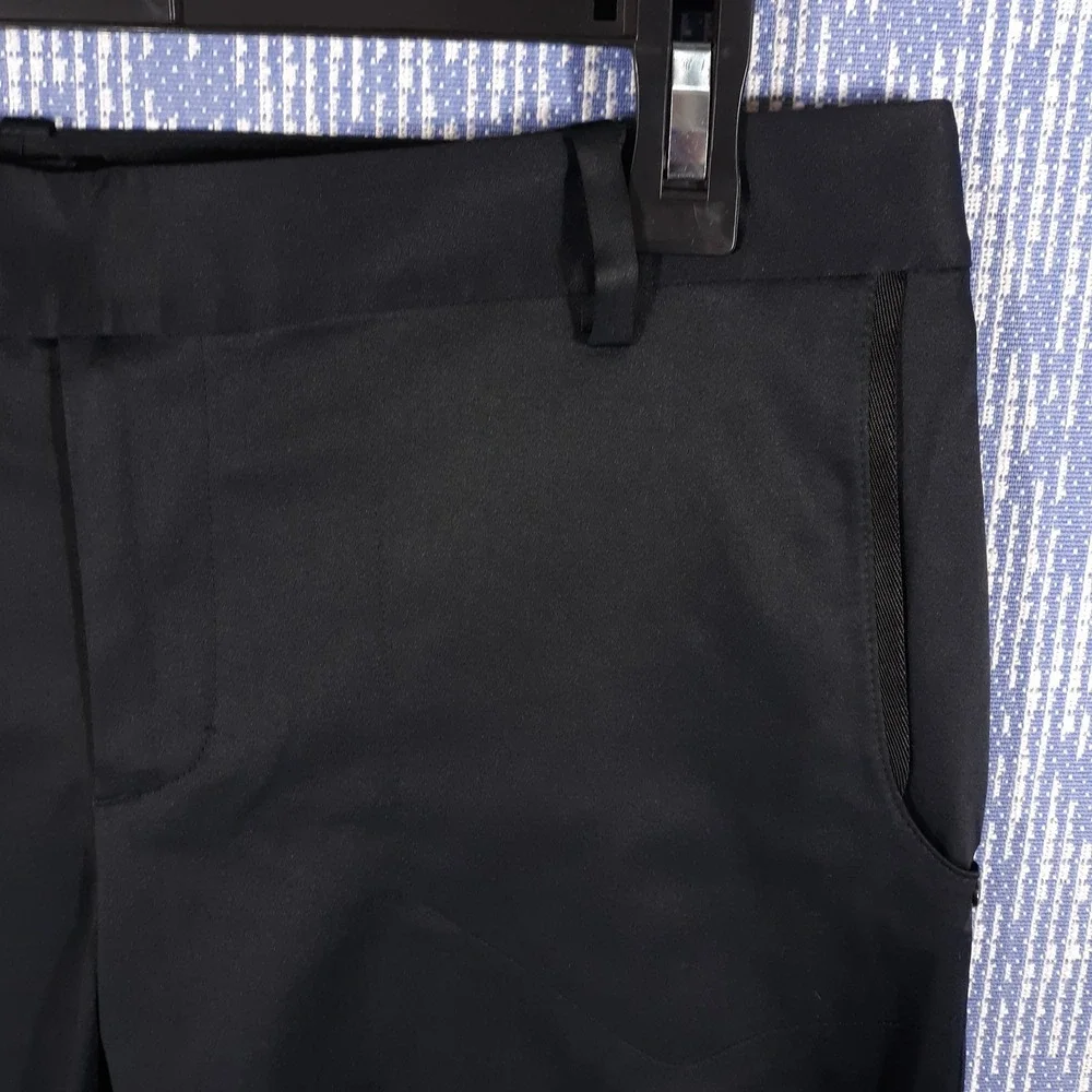 RLX Ralph Lauren Shorts Black Flat Front Performance Golf Womens Size 4
